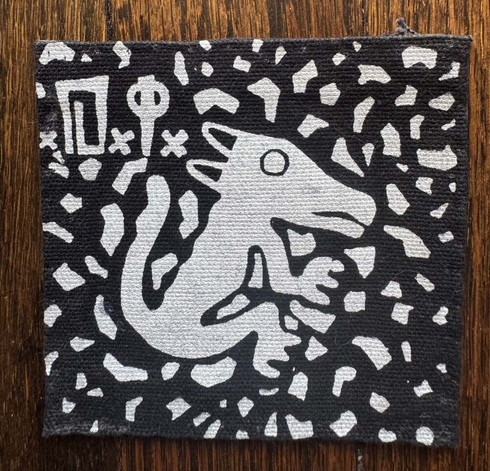 VINTAGE ‘00s 3.75” x 3.75” DI D.I. Team Goon CANVAS FABRIC PATCH PUNK ROCK